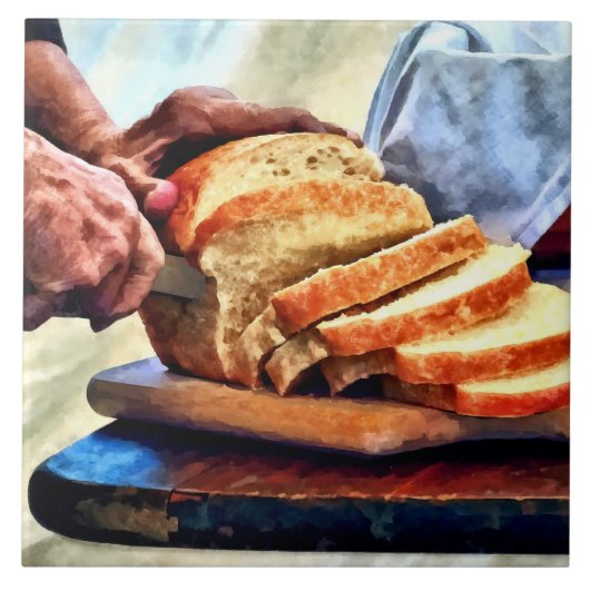 Oma Slicing Brot Fliese (Vorderseite)