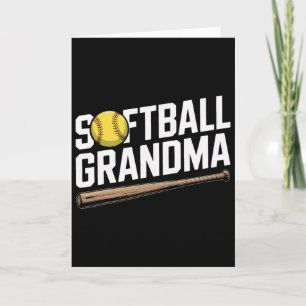 Oma Softball feiert jeden Treffer stolz Sport Karte