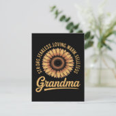 Oma Sonnenblume Muttertag Feiertagskarte (Stehend Vorderseite)
