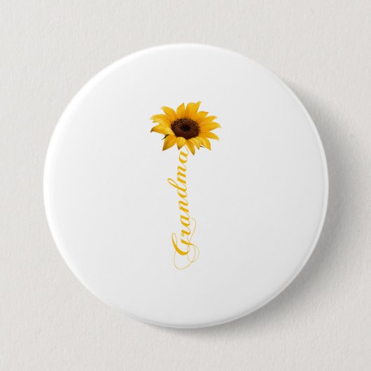 Oma Sonnenblume T - Shirt GRANDMA - SONNENBLUME Button (Vorderseite)