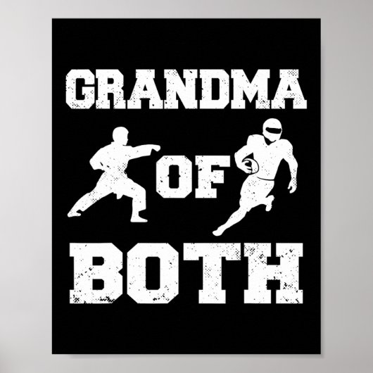 Oma sowohl des sonnigen Fußes als auch der Karate- Poster (Vorne)