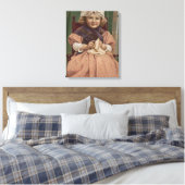 Oma spielen leinwanddruck (Insitu (Schlafzimmer))