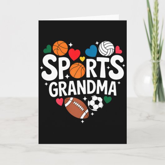 Oma Sport Enkelkinder Großmutter Karte (Vorderseite)