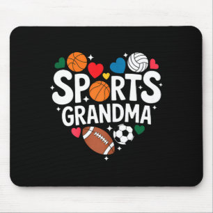 Oma Sport treibt sportliche Enkel Großmutter  Mousepad