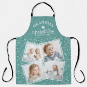 Oma Sprinkler uns mit Liebe FotoCollage Schürze (Vorderseite)