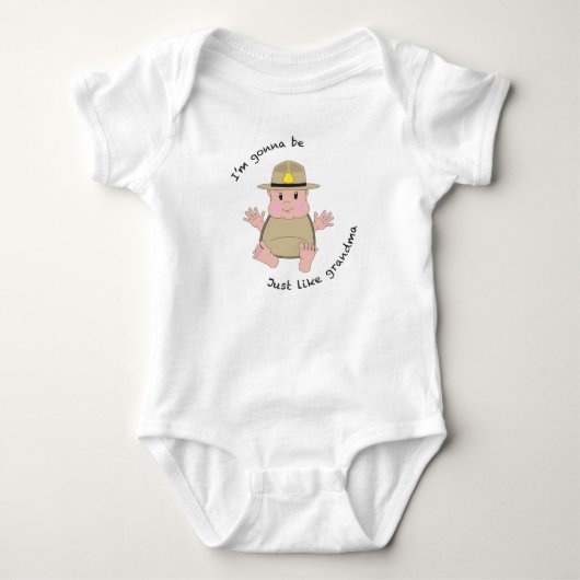 Oma-Staat Baby Strampler (Vorderseite)