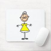 Oma Strichmännchen Mauspad (Mit Mouse)