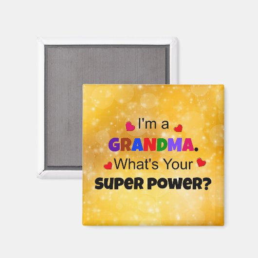 Oma Super Power Magnet (Vorderseite/Rückseite)