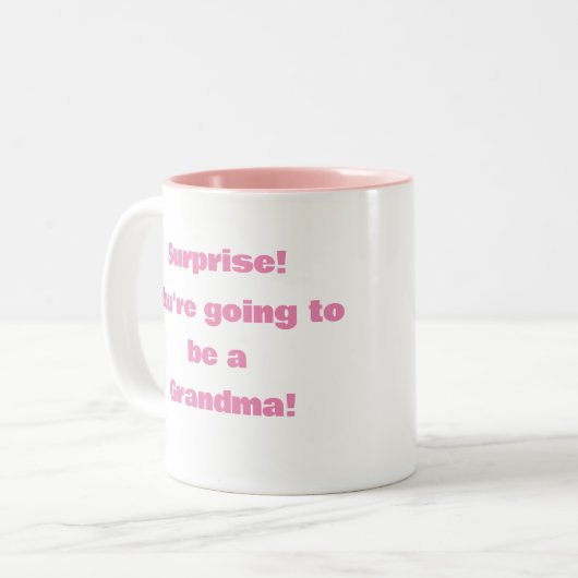 Oma Surprise Baby Tasse (Vorderseite Links)