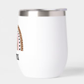 Oma süßer Regenbogen, Monogramm Name Wasserflasche (Links)