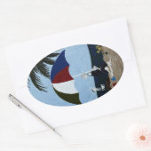 Oma-Tag Ovaler Aufkleber (Umschlag)