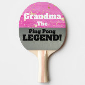 Oma the Legend Smack Talk Pink Silver Game Tischtennis Schläger (Vorderseite)