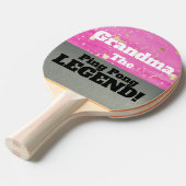 Oma the Legend Smack Talk Pink Silver Game Tischtennis Schläger (Vorderseite)