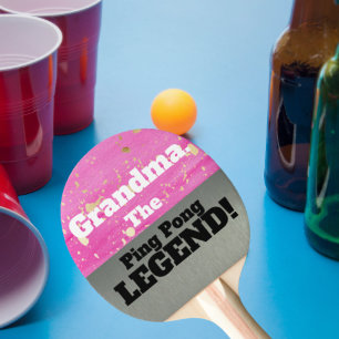 Oma the Legend Smack Talk Pink Silver Game Tischtennis Schläger