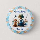 Oma | Themed Baby Dusche Button (Vorderseite)