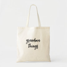 Oma Things Bag, Oma Gift, Personalisierter Tot
