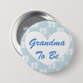 Oma to Be Baby Showbutton Blue Button (Vorne & Hinten)