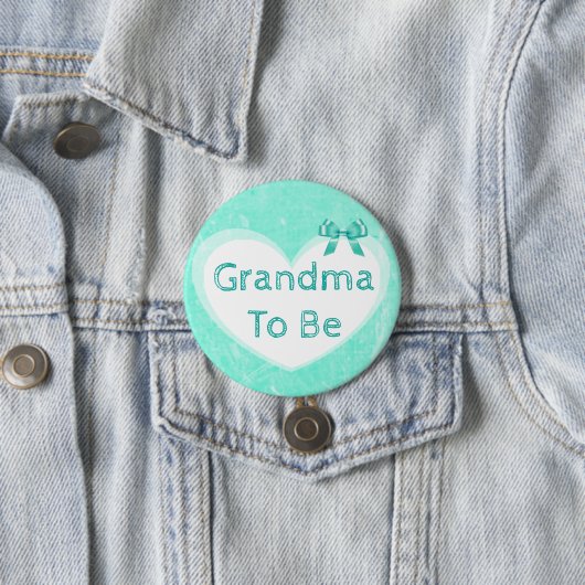 Oma to Be Baby Showbutton Blue Button (Beispiel)