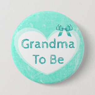 Oma to Be Baby Showbutton Blue Button