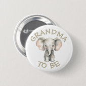 Oma to be Baby Shower Button Wild One Zoo (Vorne & Hinten)