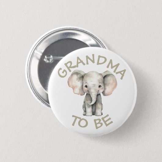 Oma to be Baby Shower Button Wild One Zoo (Vorne & Hinten)