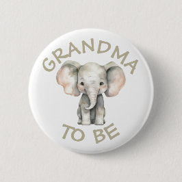 Oma to be Baby Shower Button Wild One Zoo