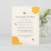 Oma to be Baby Shower Einladung (Stehend Vorderseite)