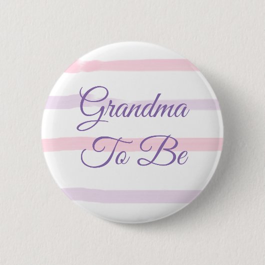 Oma to be Baby Showknopf Button (Vorderseite)