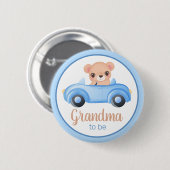 Oma to be Bear Boy Baby Shooting Button (Vorne & Hinten)