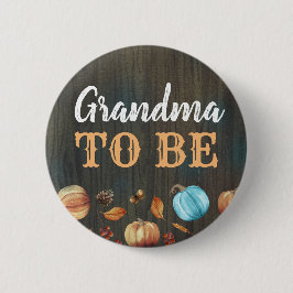 Oma to Be Fall Pumpkins Baby Duschknopf Button