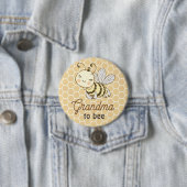 Oma to be Granny Niedlich Honeybee Bee Baby Shower Button (Beispiel)
