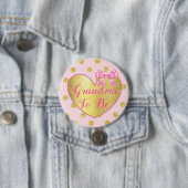 Oma to be Pink and Gold Baby Shooting Button (Beispiel)