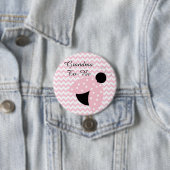 "Oma to be" Pink Ladybug Babydusche Button (Beispiel)