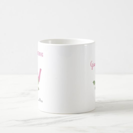 Oma to Be Pink Teapot Ein kleines Mädchen braut Kaffeetasse (Mittel)