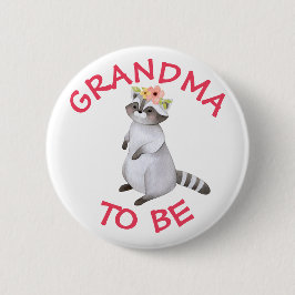 Oma to be Woodland Animals Baby Showknopf Button