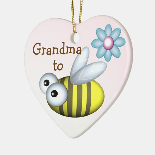 Oma to Bee/ Erwartungshaltung Keramik Ornament (Links)