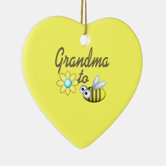 Oma to Bee Keramik Ornament (Rechts)