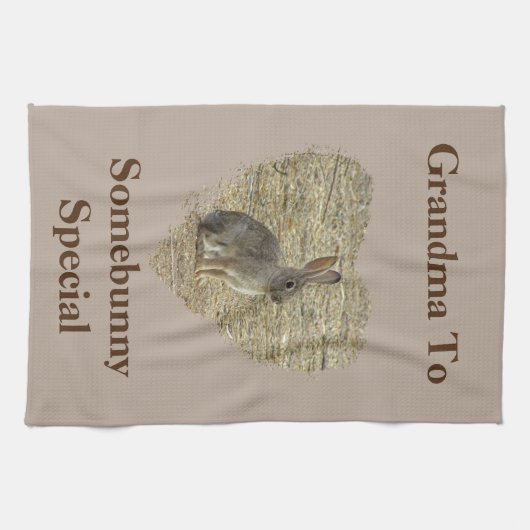 Oma to Somebunny Special Adortable Sonne Geschirrtuch (Horizontal)