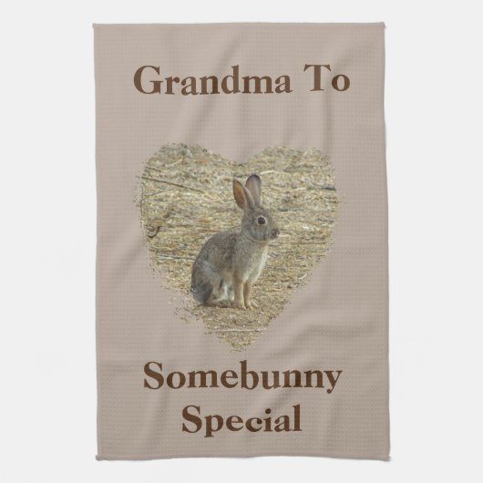 Oma to Somebunny Special Adortable Sonne Geschirrtuch (Vertikal)