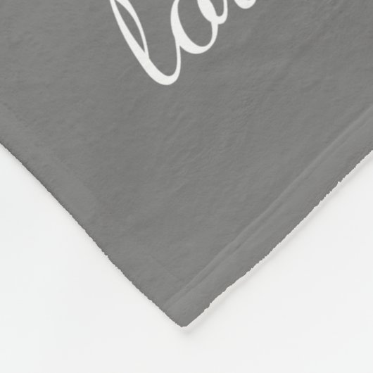 Oma Tree Hearts White on Gray 10 Names & Dates Fleecedecke (Ecke)