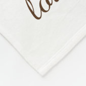 Oma Tree, Herz Brown on White 10 Names/Dates Fleecedecke (Ecke)