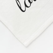 Oma Tree (Herz), Schwarz/Weiß 8 Namen & Daten Fleecedecke (Ecke)