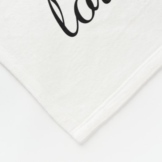 Oma Tree (Herz), Schwarz/Weiß 8 Namen & Daten Fleecedecke (Ecke)