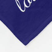 Oma Tree (Herzen), White/Navy 8 Names & Dates Fleecedecke (Ecke)