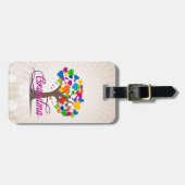 Oma Tree of Life Hearts Gepäckanhänger (Vorderseite horizontal)