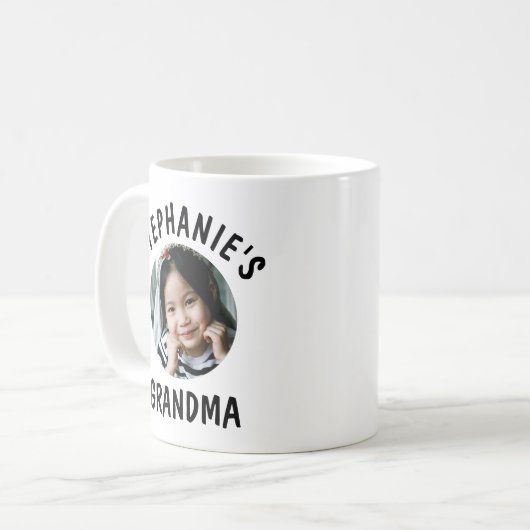 Oma Trendy Personalisiert Grandtochter Foto Kaffeetasse (Vorderseite Links)