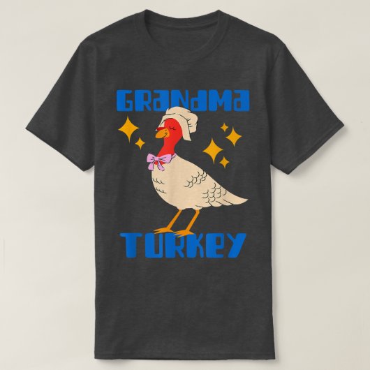 Oma Türkei glücklich Thanksgiving Matching Türkei T-Shirt (Design vorne)