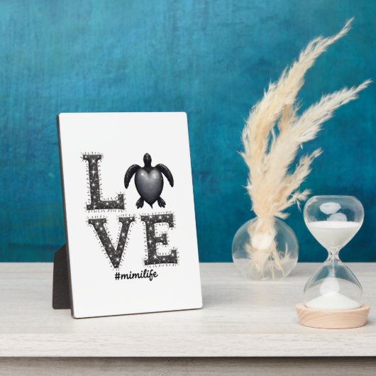 Oma Turtle - Liebe Mimi Life Sea Turtle, Mimi T Fotoplatte (Seite)