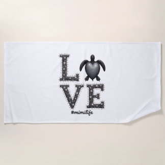 Oma Turtle - Liebe Mimi Life Sea Turtle, Mimi T Strandtuch