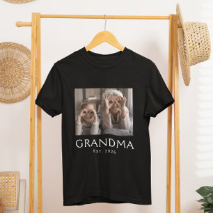 Oma Typografie Foto eingerichtet T-Shirt